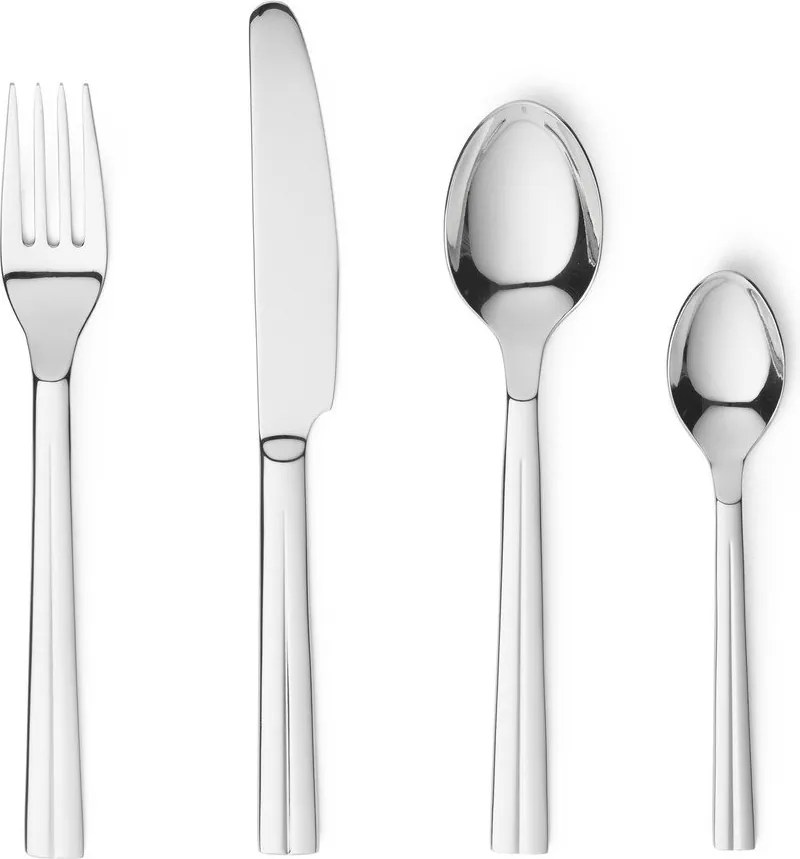 Ezüstszínű rozsdamentes acél evőeszköz készlet 16 db-os Grand Cru – Rosendahl