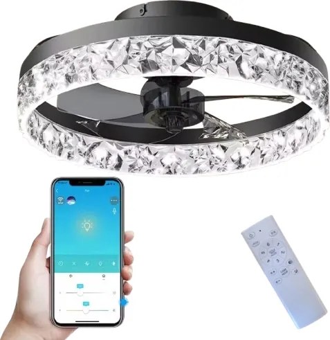 Mennyezeti lámpa ring plafon mennyezeti ventilátor 50cm 60W ventilátor