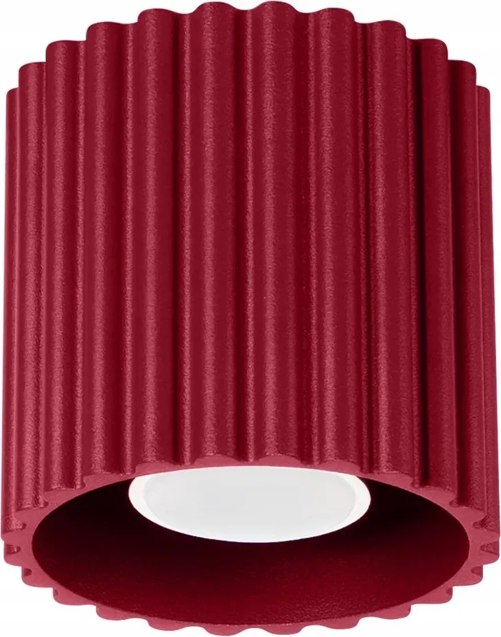 Sollux Lighting Aura mennyezeti spot bordó 10 cm 1xGU10 10W