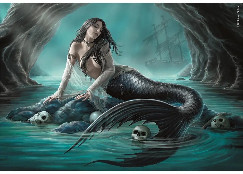 Anne Stokes Siren Lament 1000 db-os Compact puzzle Clementoni