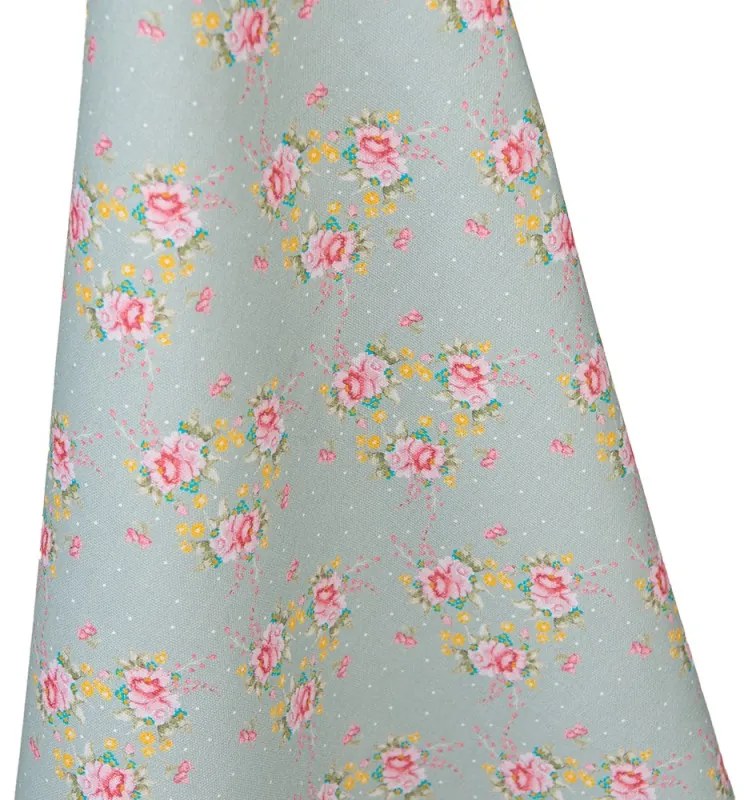 Vintage rózsás pamut konyharuha Cheerful Roses
