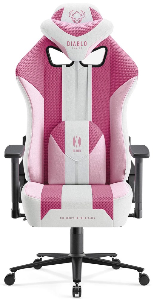 Diablo X-Player 2.0 szövet gamer szék Átlagos méret: Marshmallow Pink/Rózsaszín