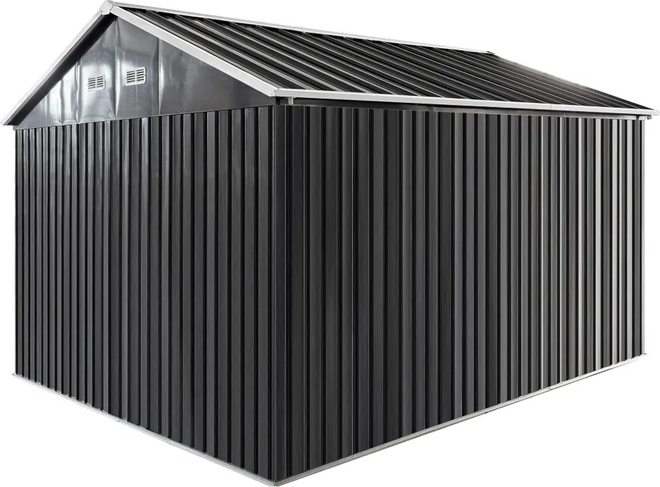 Fém kerti szerszámtároló ház, antracit, 3,6x3,1x2,5 m, GABKO