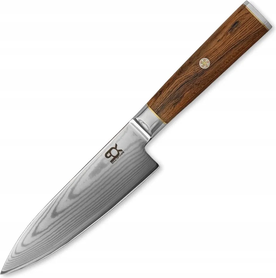 Chef/Gyuto konyhakés 152 mm Sok Cocobolo fehér damaszkuszi