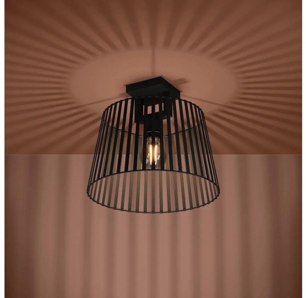 Eglo 390001 - Mennyezeti lámpa BOGOTA 1xE27/40W/230V fekete