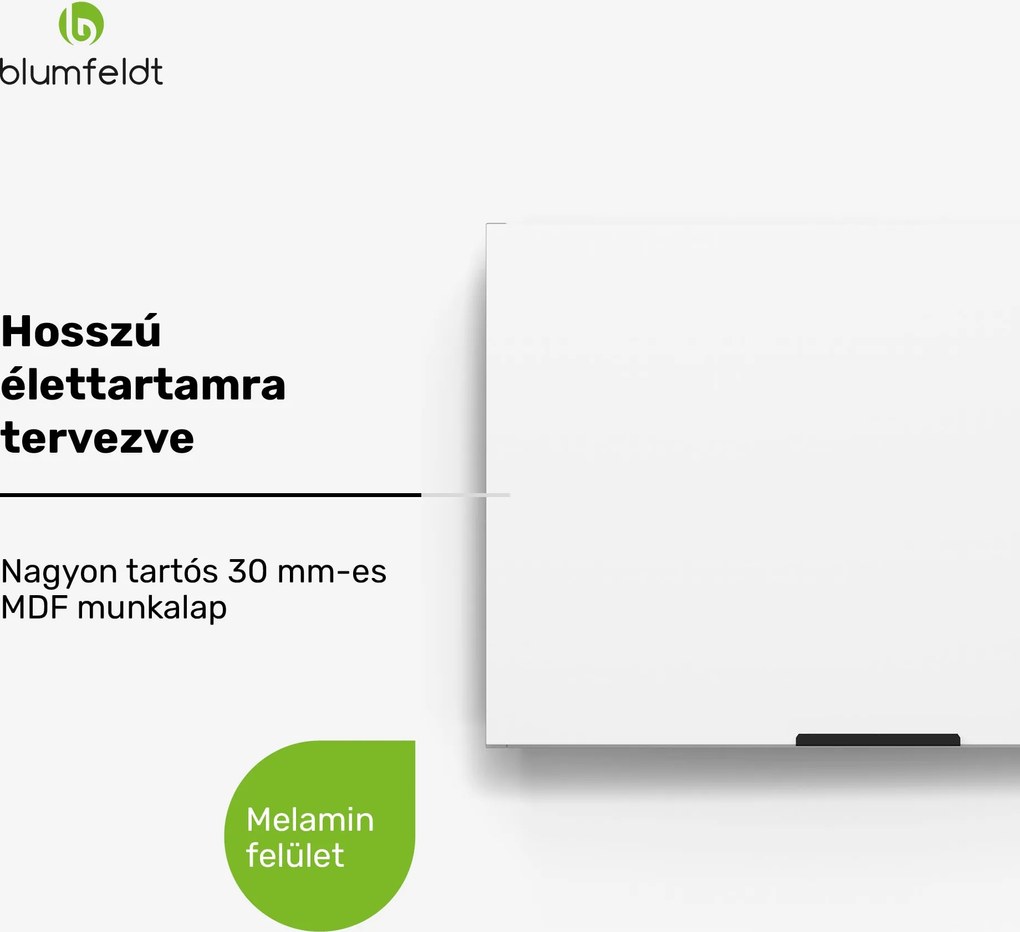 Blumfeldt WoodVista páraelszívó szekrény, Robusztus, Gázrugók, Könnyen tisztítható