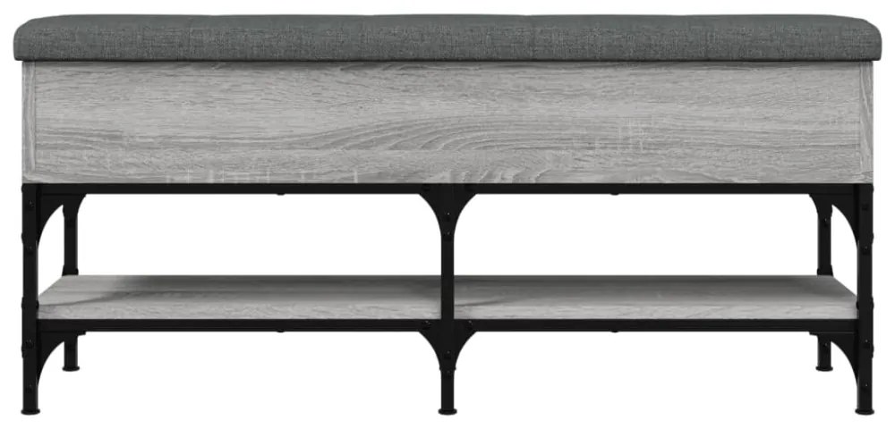 szürke sonoma színű szerelt fa cipőpolc 102 x 32x 45 cm