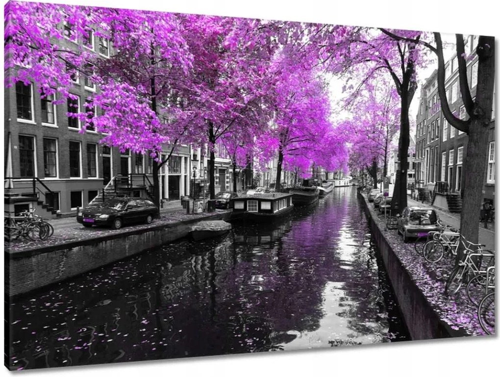 Vászonkép 90x60 Holland tájkép Folyó