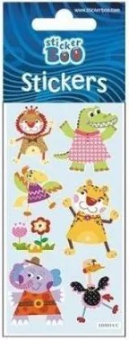 Állatos Lion matrica ezüst díszítéssel