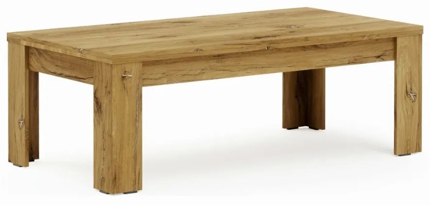 MIROLA dohányzóasztal, 135x47x70, tölgy bijoux