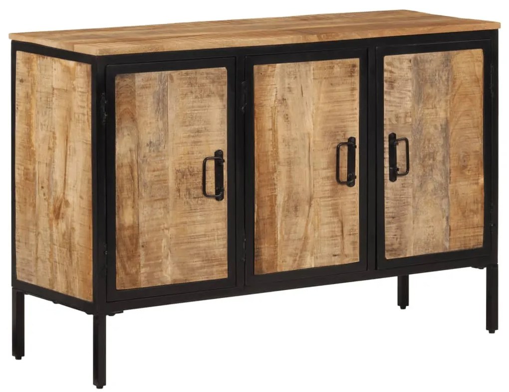 tömör nyers mangófa tálalószekrény 100 x 35 x 70 cm