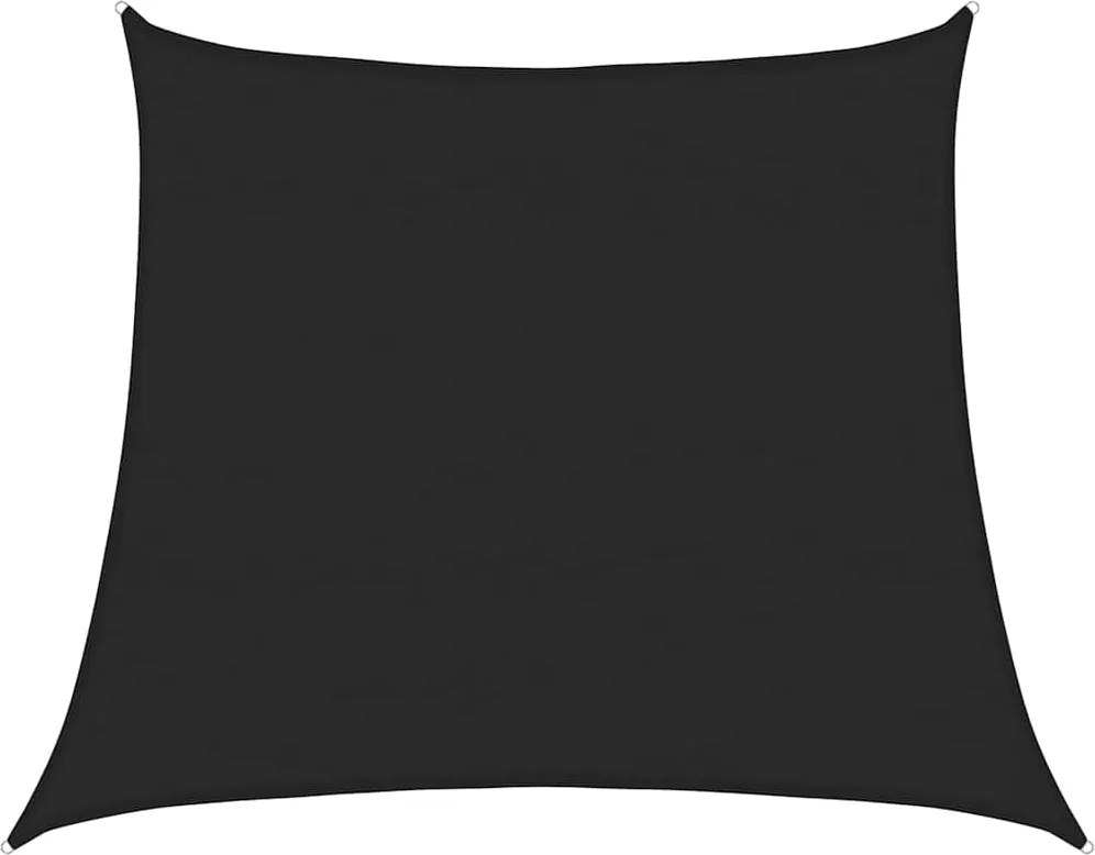 vidaXL fekete trapéz alakú HDPE napvitorla 160 g/m² 4/5x4 m