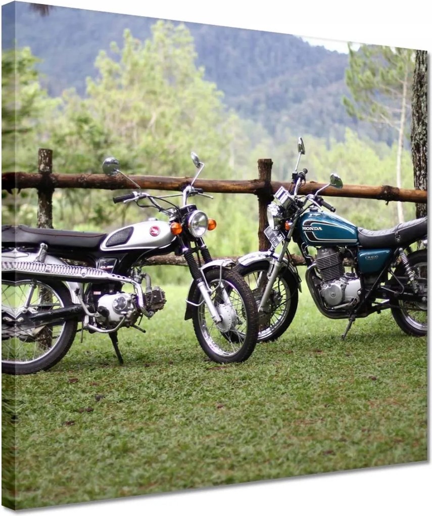 Vászonkép 30x30 Klasszikus motorkerékpár Motor