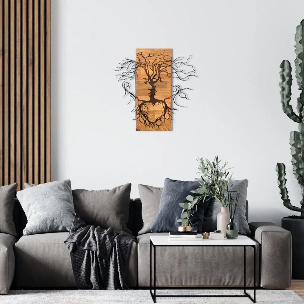 Old fém fali dekoráció, 60×57,5 cm