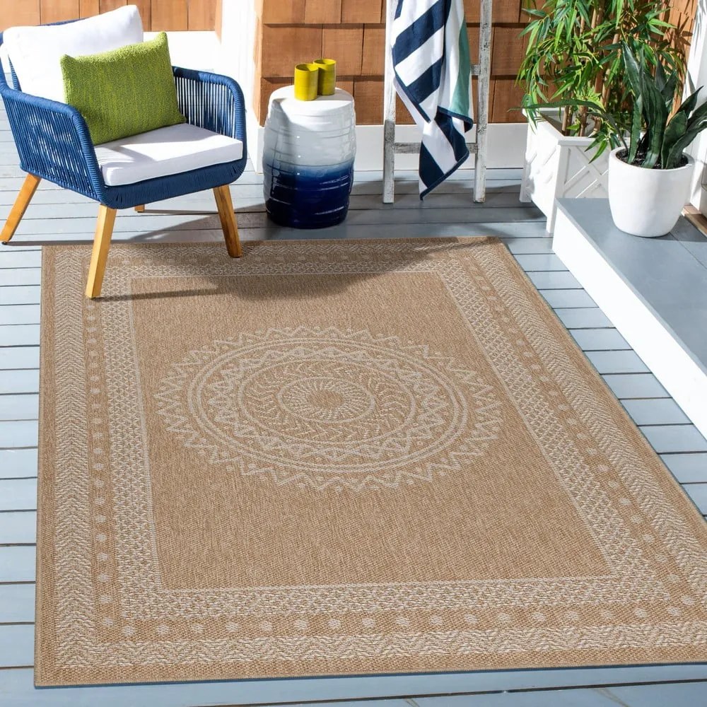 Natúr színű kültéri szőnyeg 160x230 cm Dhaka – Ayyildiz Carpets