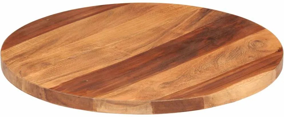 vidaXL kerek tömör akácfa asztallap 25-27 mm 50 cm