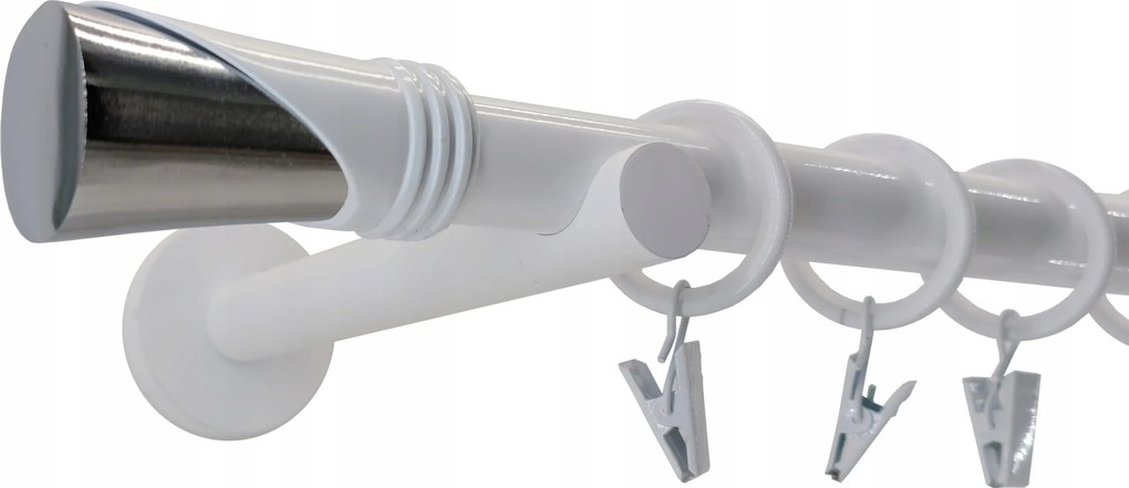 Függönykarnis Fém Modern 19mm Fehér 280cm Vega