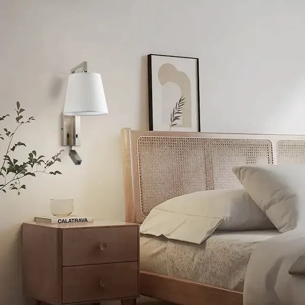 Brilagi - LED Fali lámpa RAYA 1xE14/40W/230V + LED/3W fehér/matt króm