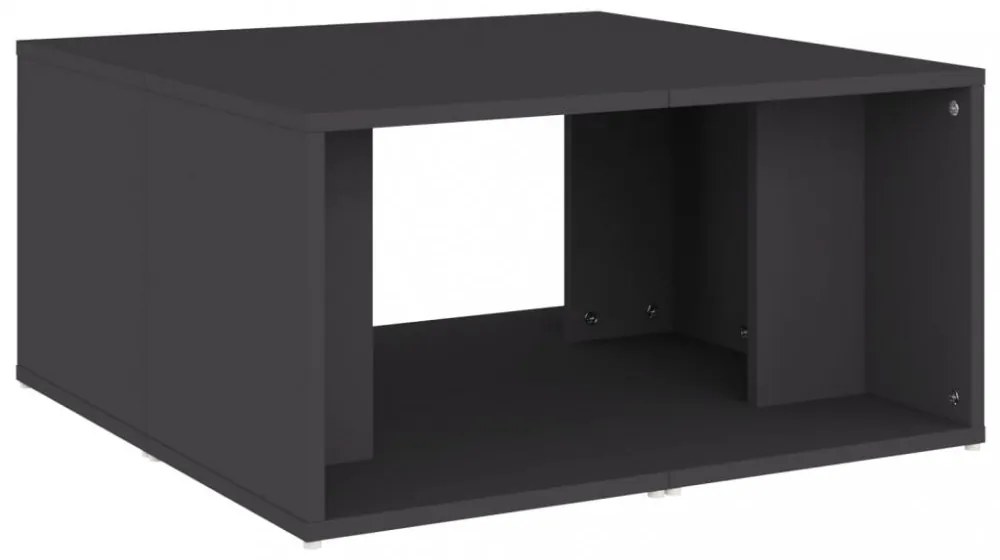 4 db szürke szerelt fa dohányzóasztal 33 x 33 x 33 cm