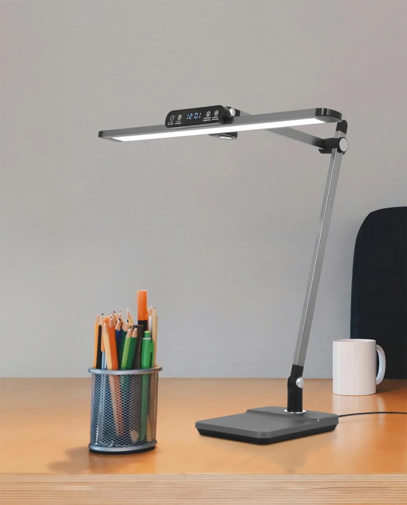 KAJA K-BL1321 GRAFIT ARES Szürke Színű Asztali Lámpa 12W LED 650Lm 3000-5700K IP20