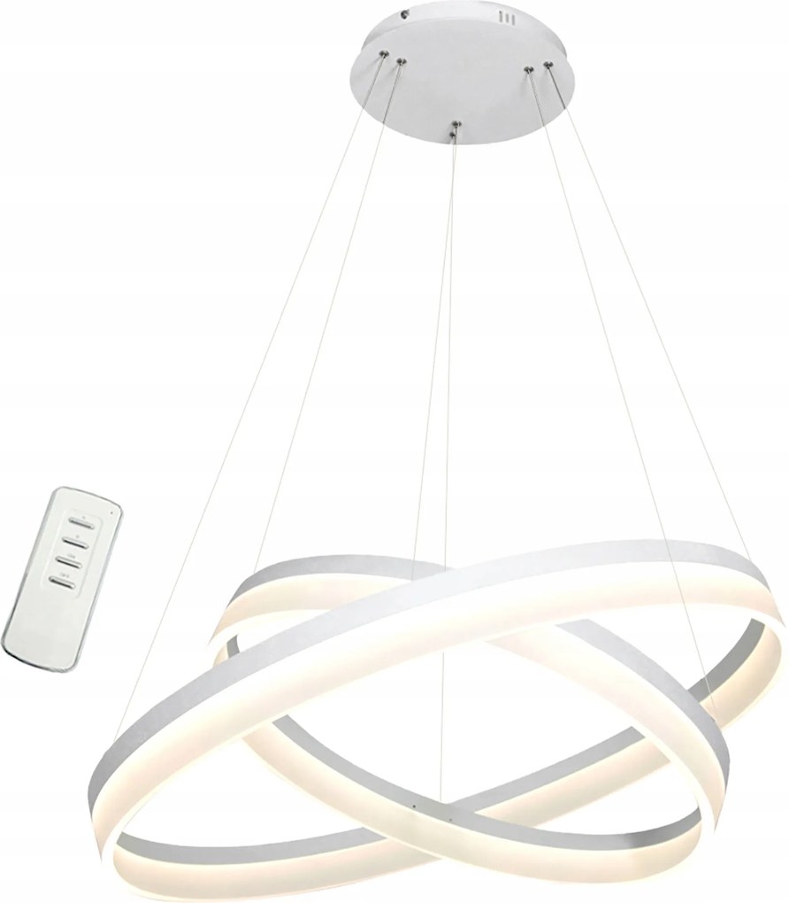 Led Mennyezeti Lámpa Függő Modern Ring Kerek 60W Távirányítóval Nappaliba