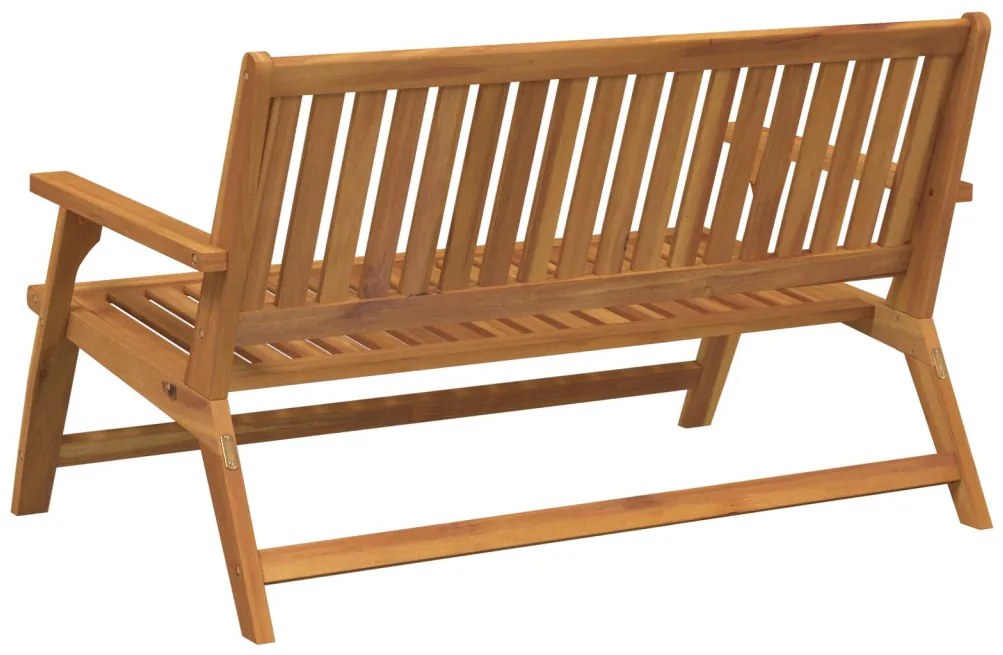 Kerti Pad 122,5x77x74 cm Tömör akácfából