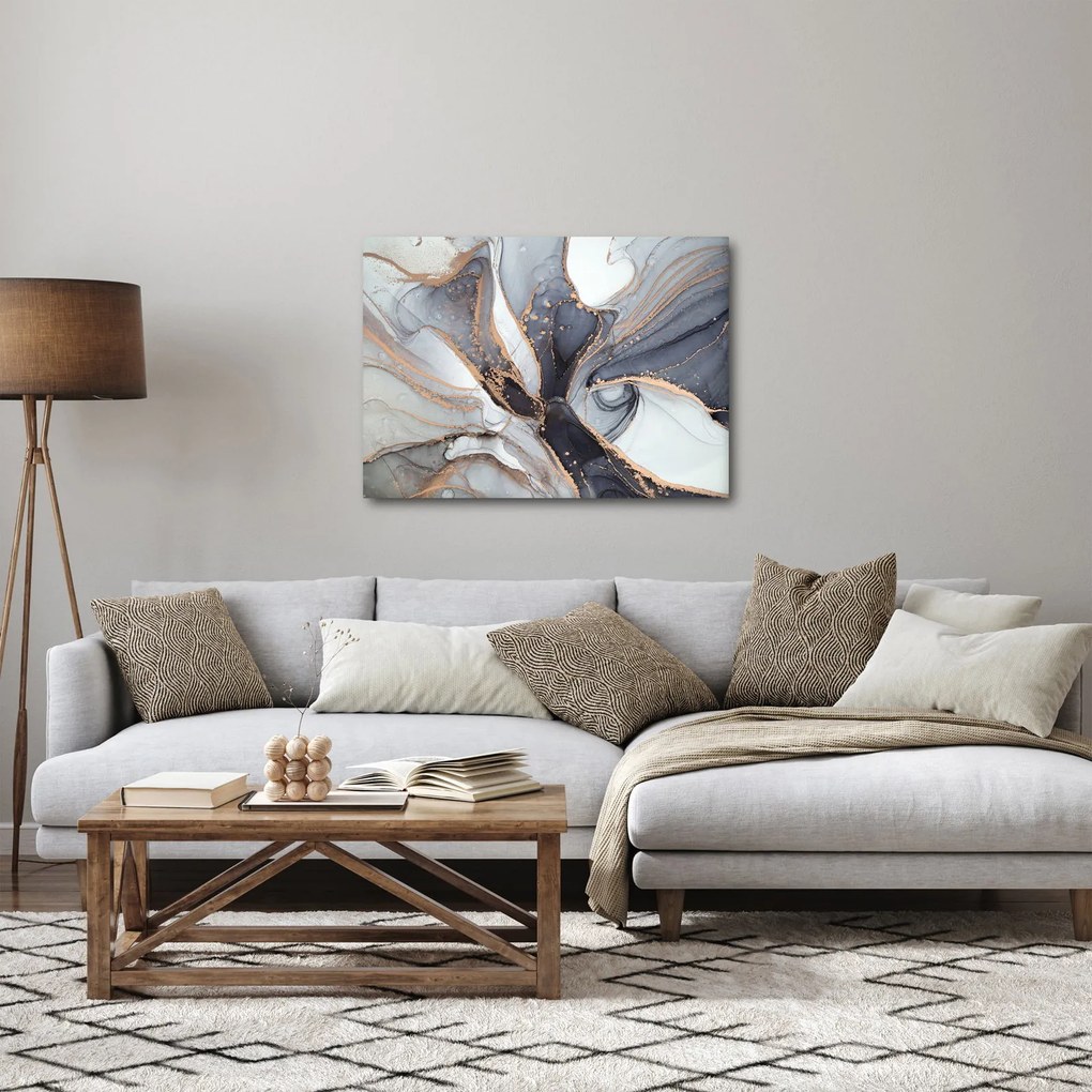 Kép - Szürke márvány (70x50 cm)