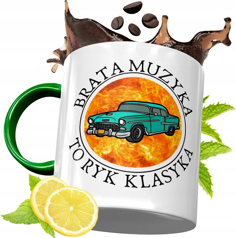 Zöld Bögre Testvérnek Ajándékba, fényképes nyomattal