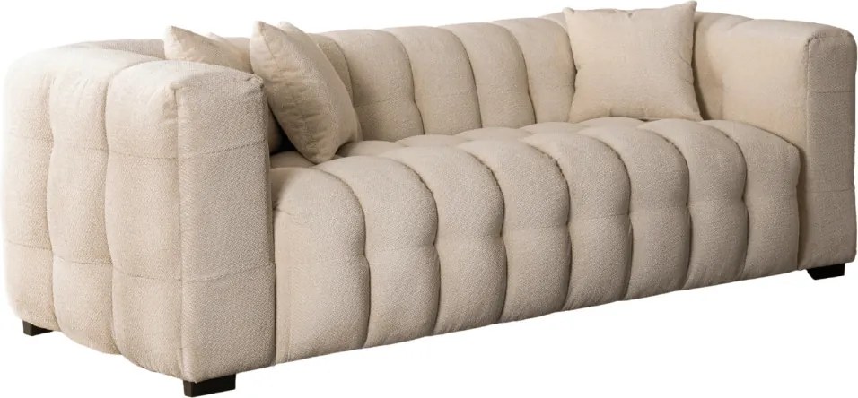 Háromszemélyes kanapé krém színben MODERNO 3S