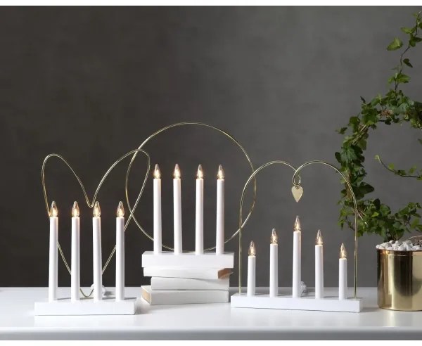 Eglo 410978 - Karácsonyi gyertyatartó GLOSSY HEART 4xE10/3W/230V