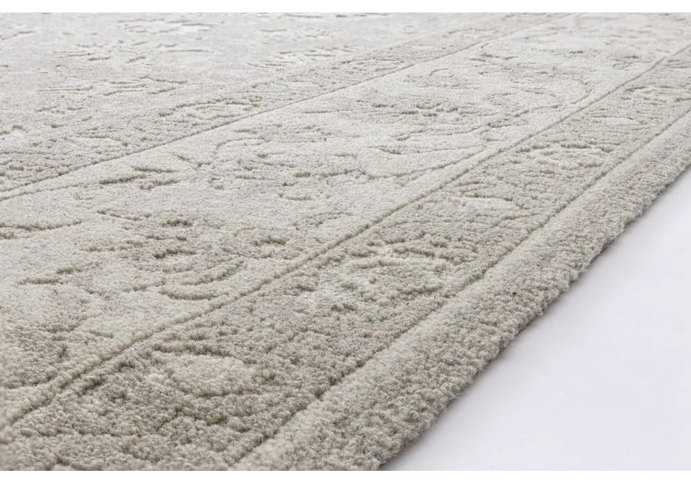 Szürke gyapjú szőnyeg 160x230 cm Kirla – Agnella