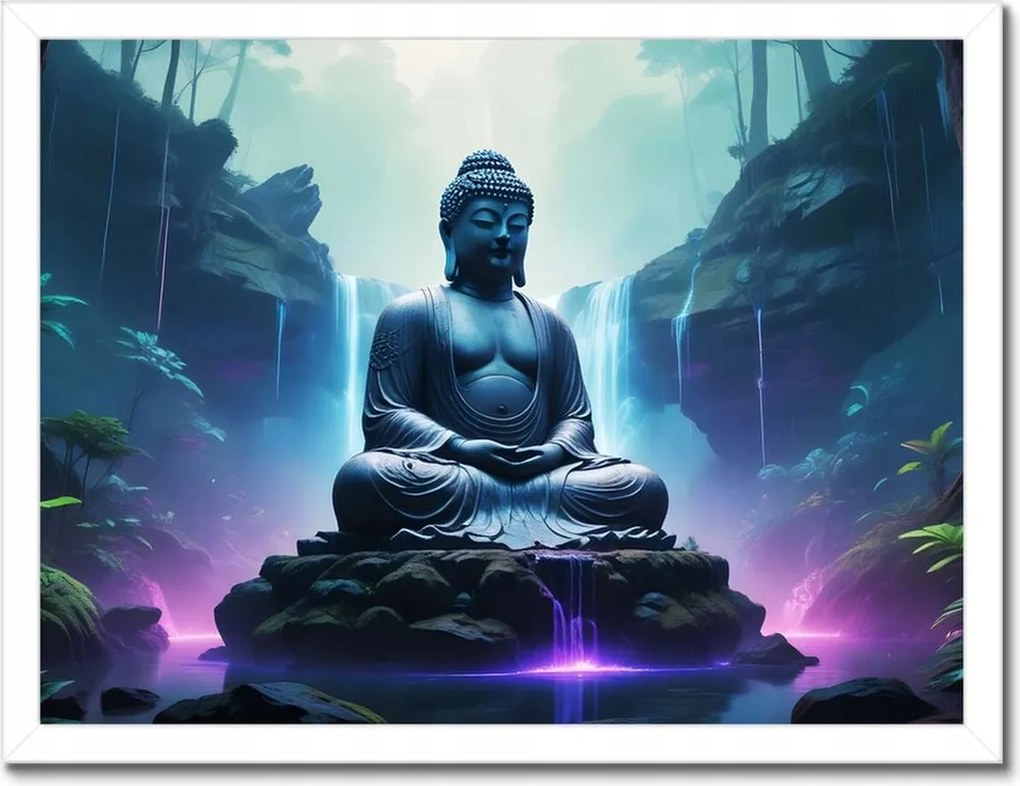 Poszterek keretben 40x30 Buddha és meditáció