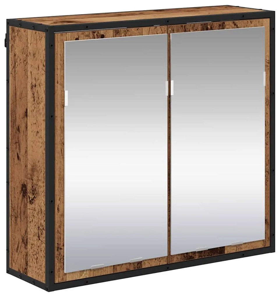 Fürdőszoba bútor szett 3 pcs Régi fa 90 x 33 x 60 cm Faanyag