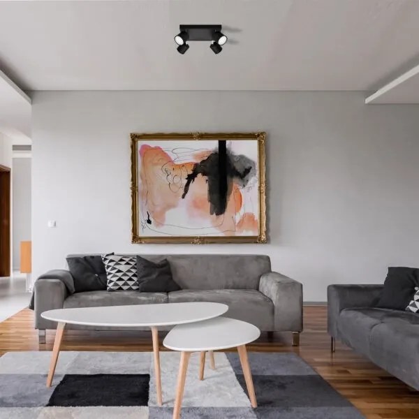 Spotlámpa PUNTA 4xGX53/10W/230V fekete