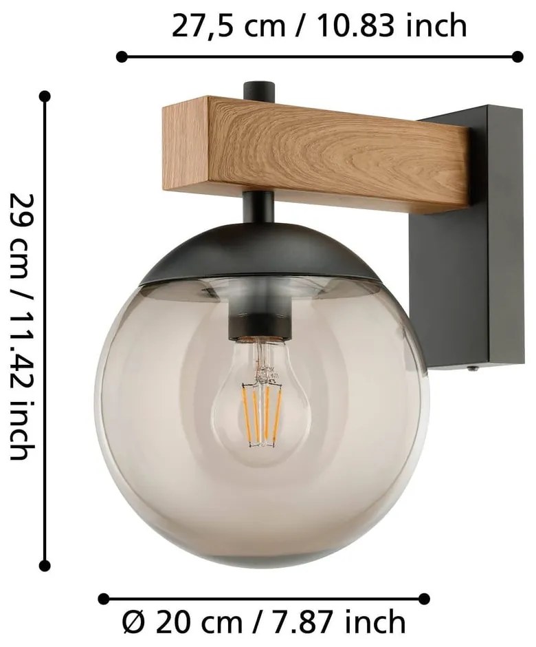 Fali kültéri lámpa (magasság 29 cm) BUFALATA – EGLO