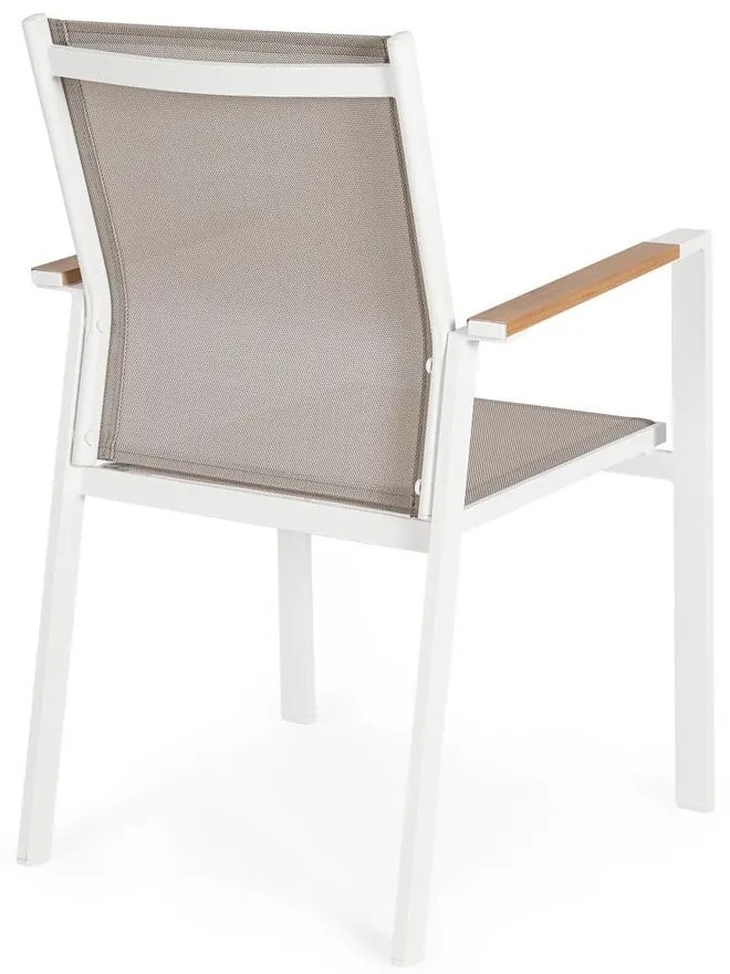 Fehér fém kerti szék szett 4 db-os Heta – Bizzotto