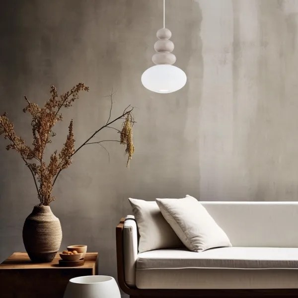 Argon 8819 - Csillár zsinóron DIEGO 1xGU10/5W/230V fehér/szürke