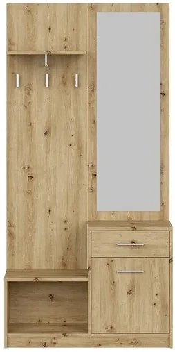 Pergo előszoba bútor kézműves tölgy