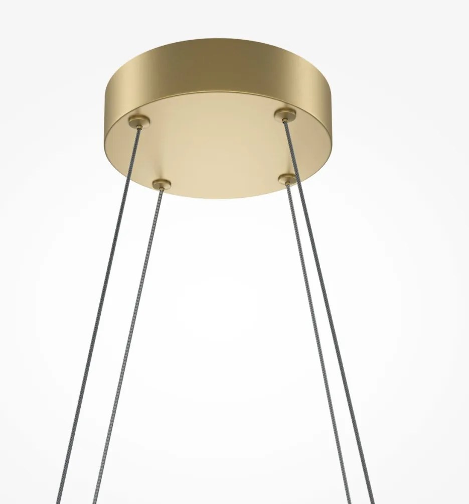 MAYTONI MOD244PL-L50BSK HALO Modern Függesztett Lámpa Fehér, Sárgaréz LED IP20