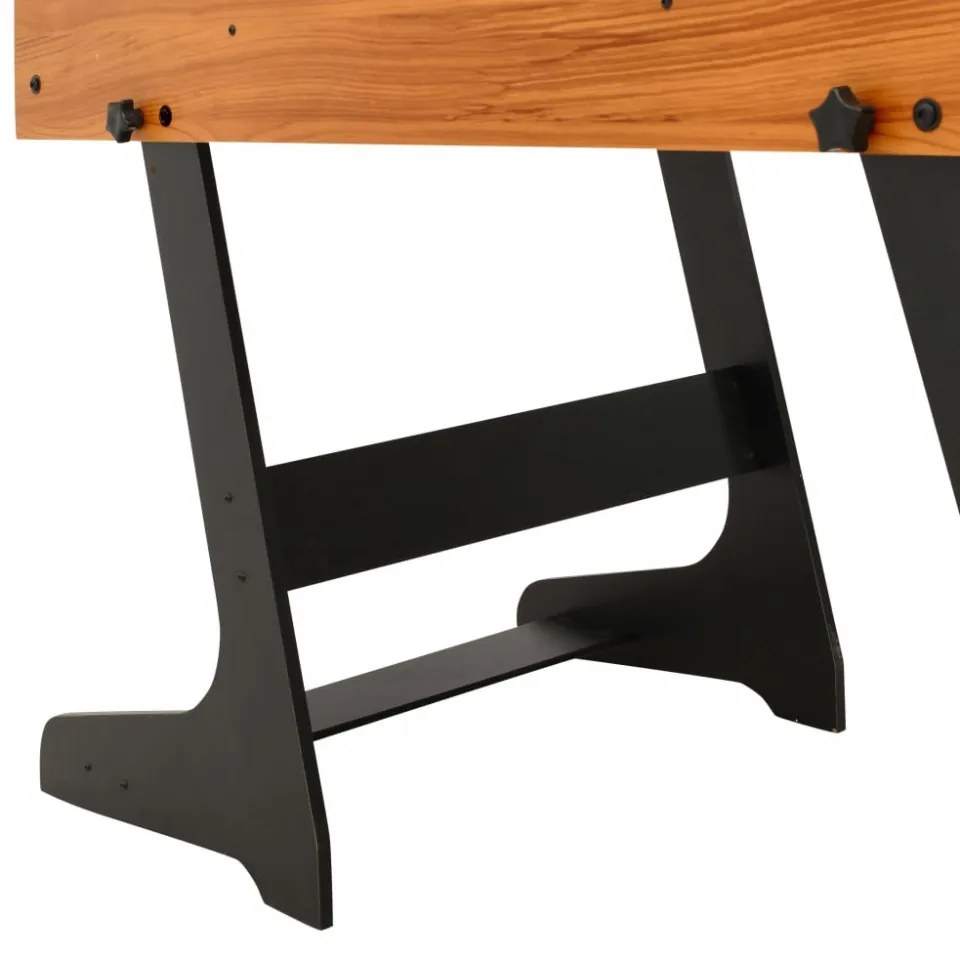 világosbarna összecsukható csocsóasztal 121 x 61 x 80 cm