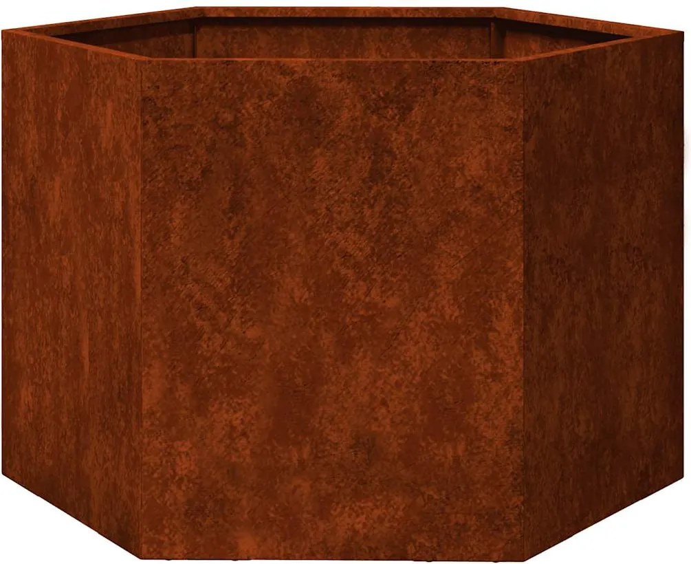 vidaXL rozsda színű corten acél növénytartó 60 x 60 x 45 cm