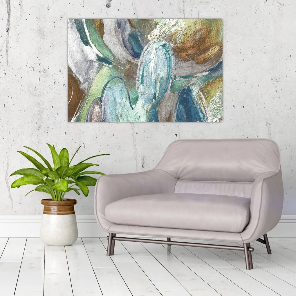 Kép - Absztrakt figurás festészet (90x60 cm)