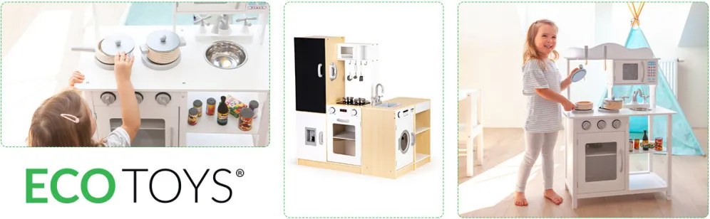 XXL fa gyerekkonyha led világítással