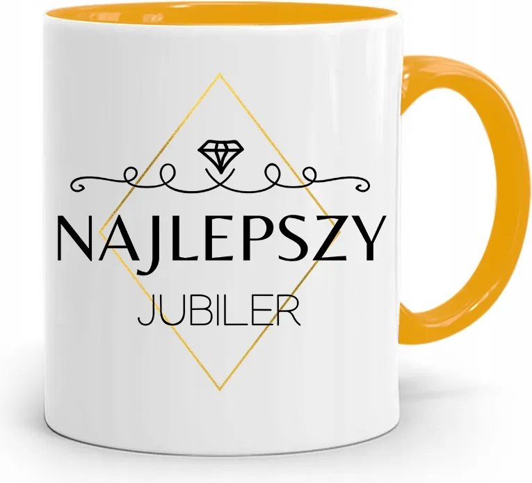 Ékszerésznek Bögre Sárga Legjobb Ékszer Ajándék fényképes nyomtatással