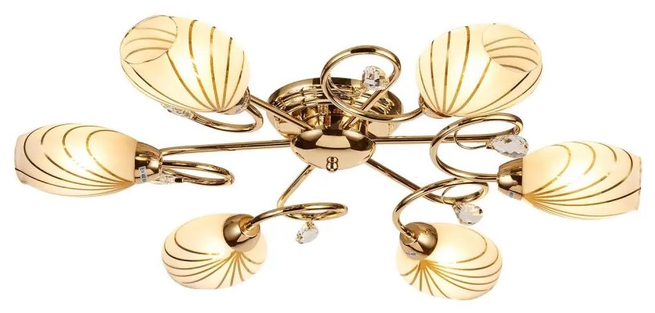 Brilagi - Felületre szerelhető csillár MEGAPOLIS 6xE14/60W/230V arany