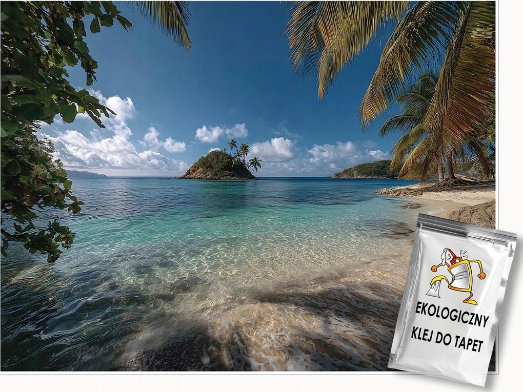 Fotótapéta Tengerpart Pálmafák Óceán Sziget Hálószoba Nappali Tapéta Flizelina 350x250