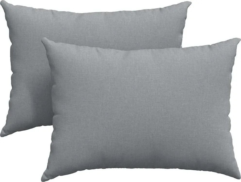 vidaXL Kanapé párnák 2 pcs Világosszürke 70 x 50 cm szövet