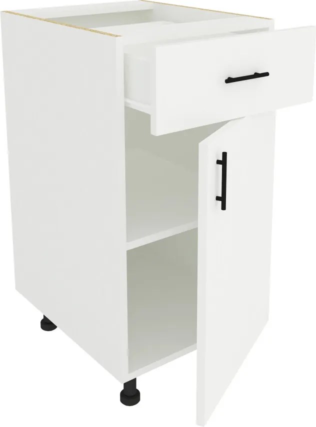 Benita 1 fiókos Alsó konyhaszekrény Fehér 40x50x80 cm