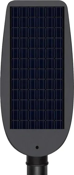 LED dimmelhető napelemes utcai lámpa érzékelővel VENICE 100W/6000 mAh IP65 fekete + távirányító