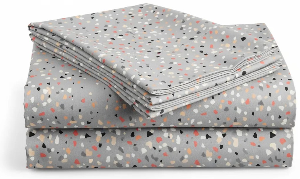 Pamut lepedő gyerekágyra PINTURA szürke 110x160 cm